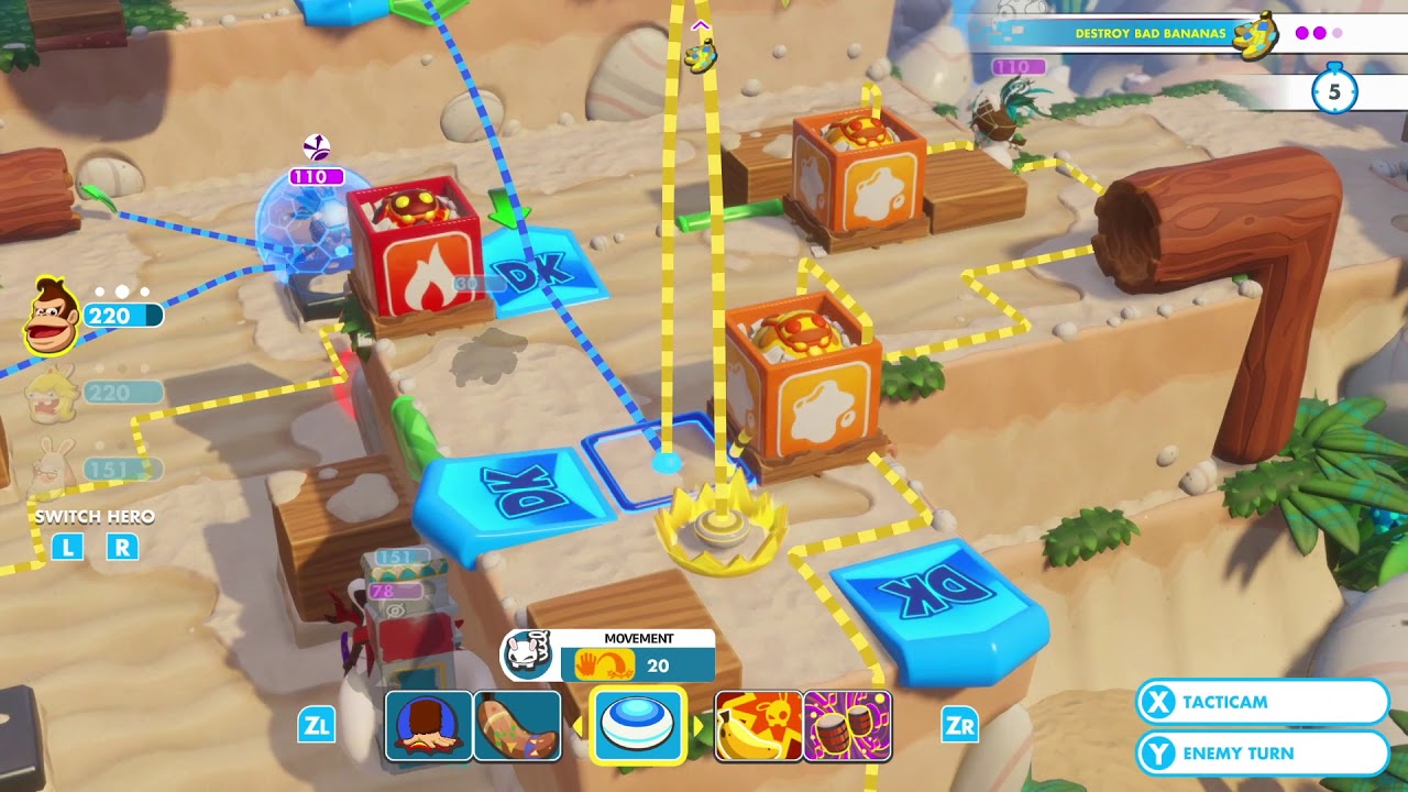 Mario Rabbids Kingdom Battle Donkey Kong Adventure World