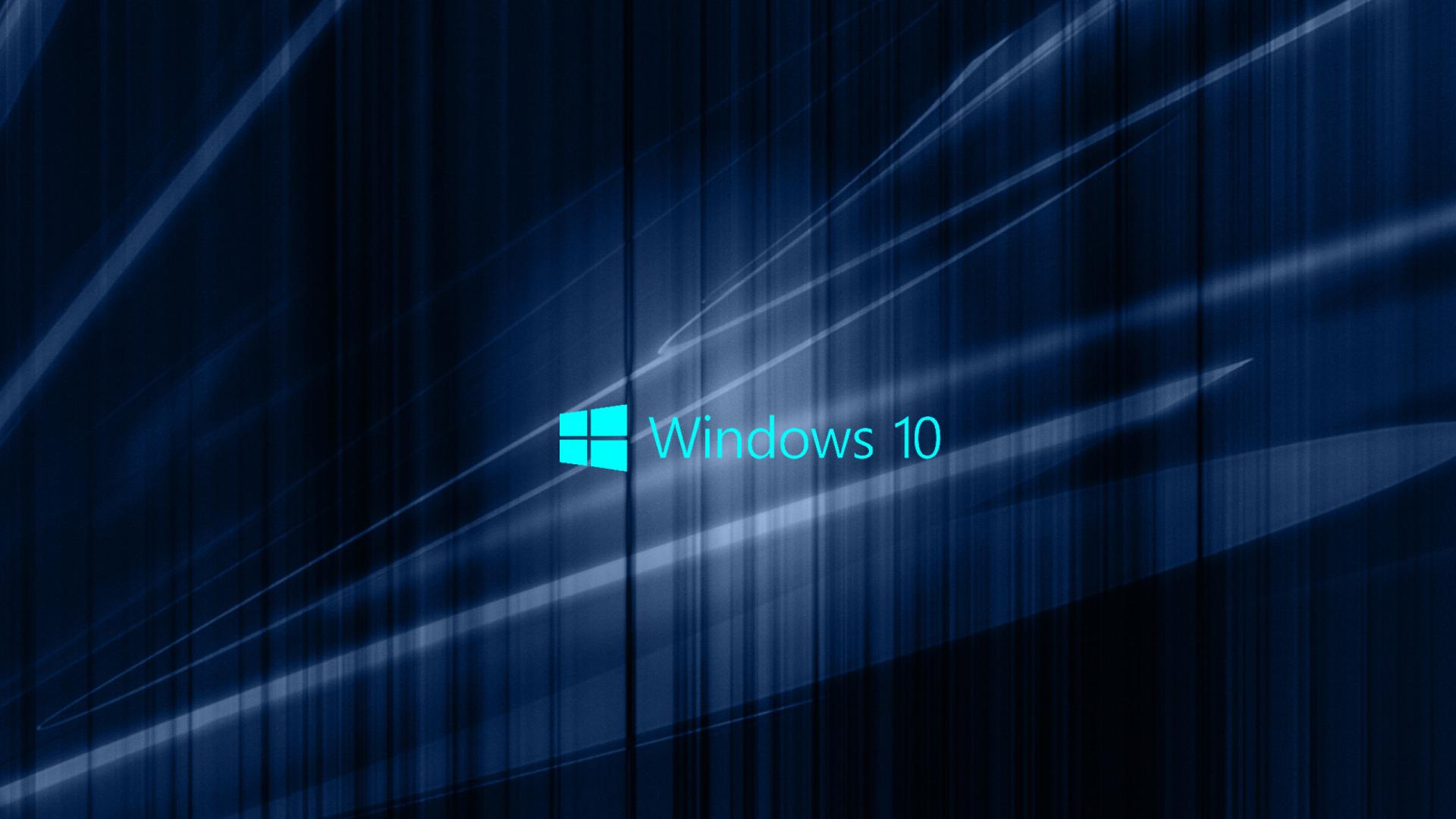Windows 10 Wallpaper with Blue Abstract Waves HD Wallpapers for 1920x1080