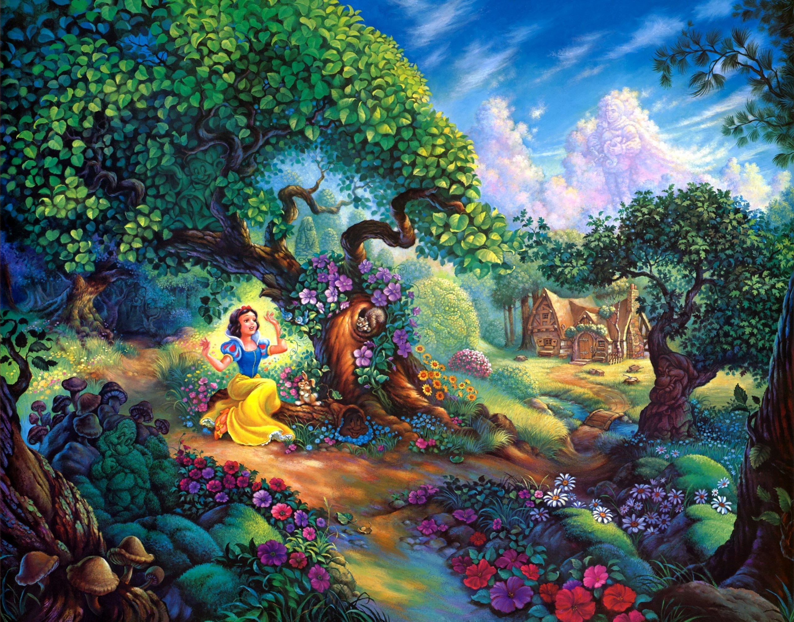 Snow White And The Seven Dwarfs Disney Princess Photo