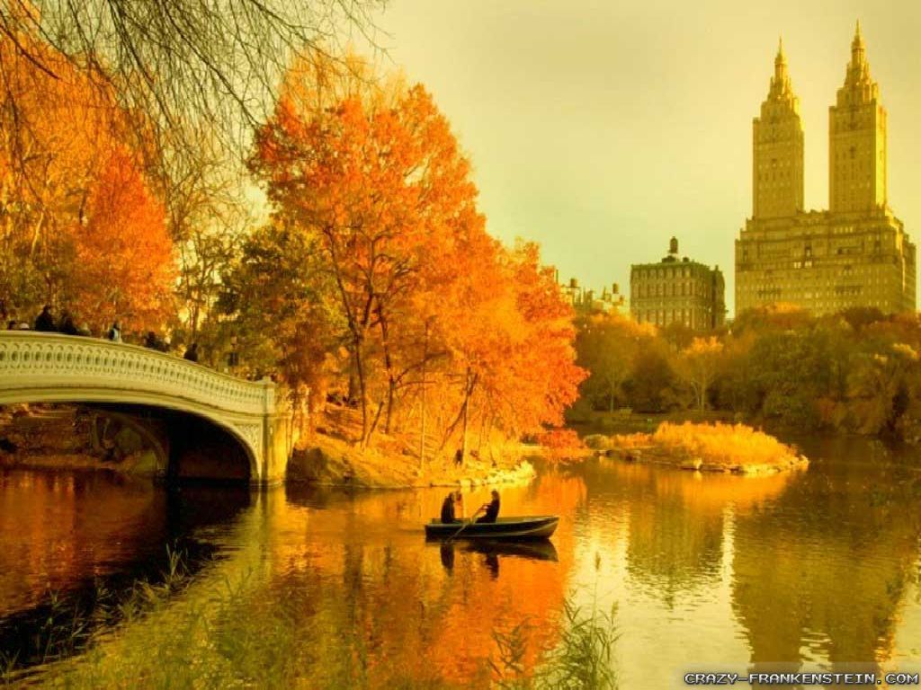 Wallpaper Wonderful Scene Autumn In New York