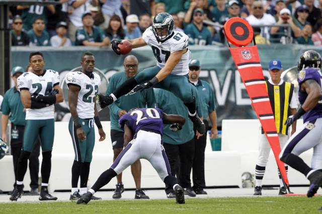 Video Brent Celek Leaps Over Ed Reed Emerges As One