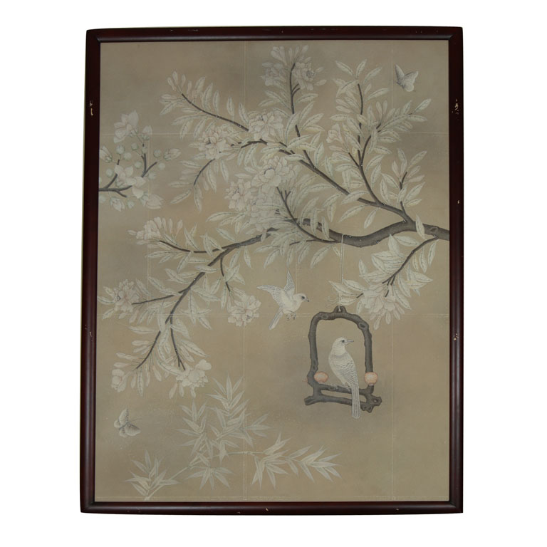 Chinoiserie Chic Framed Chinoiserie Wallpaper Panels