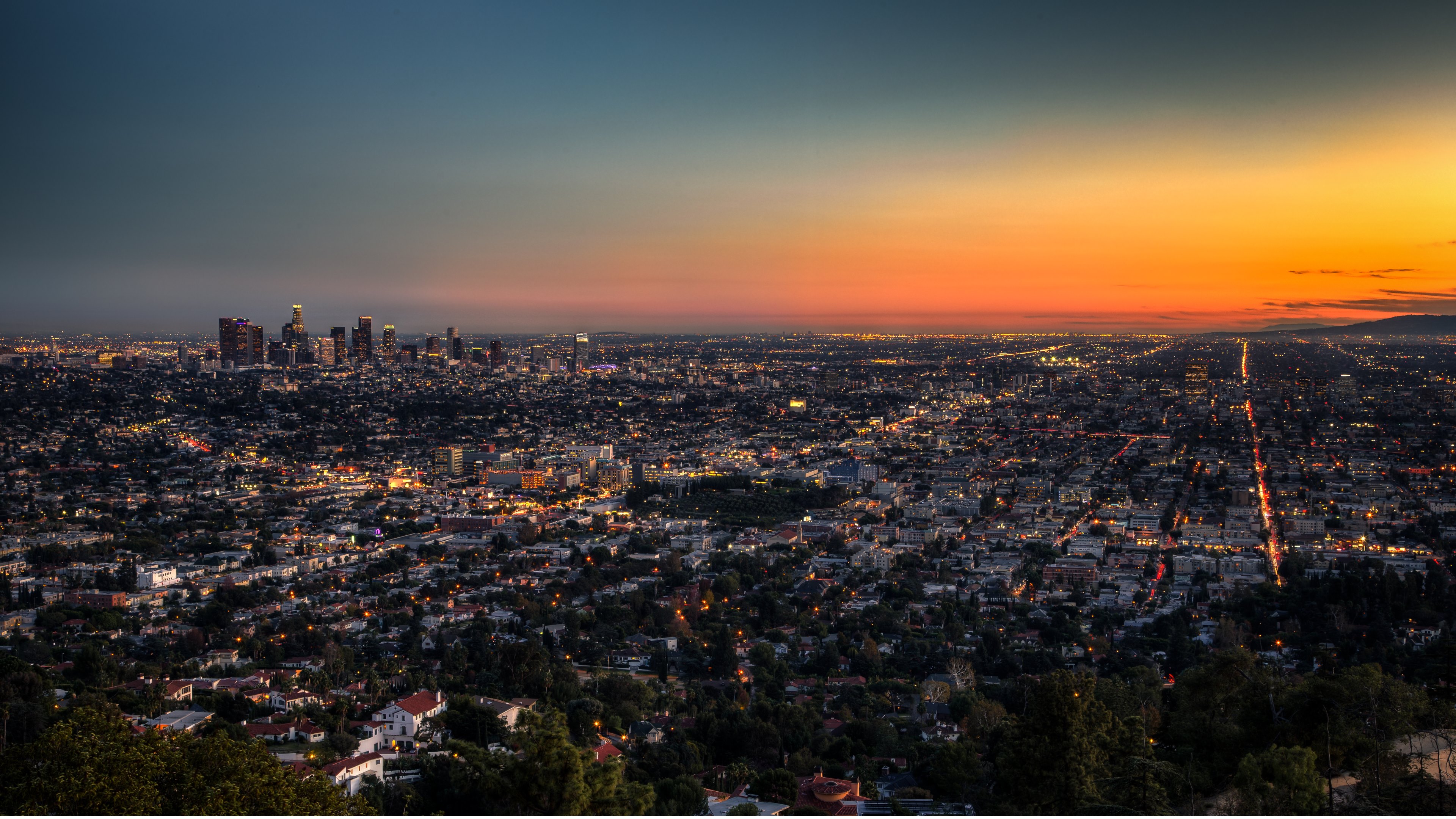 Los Angeles At Dusk HD Wallpaper 4k