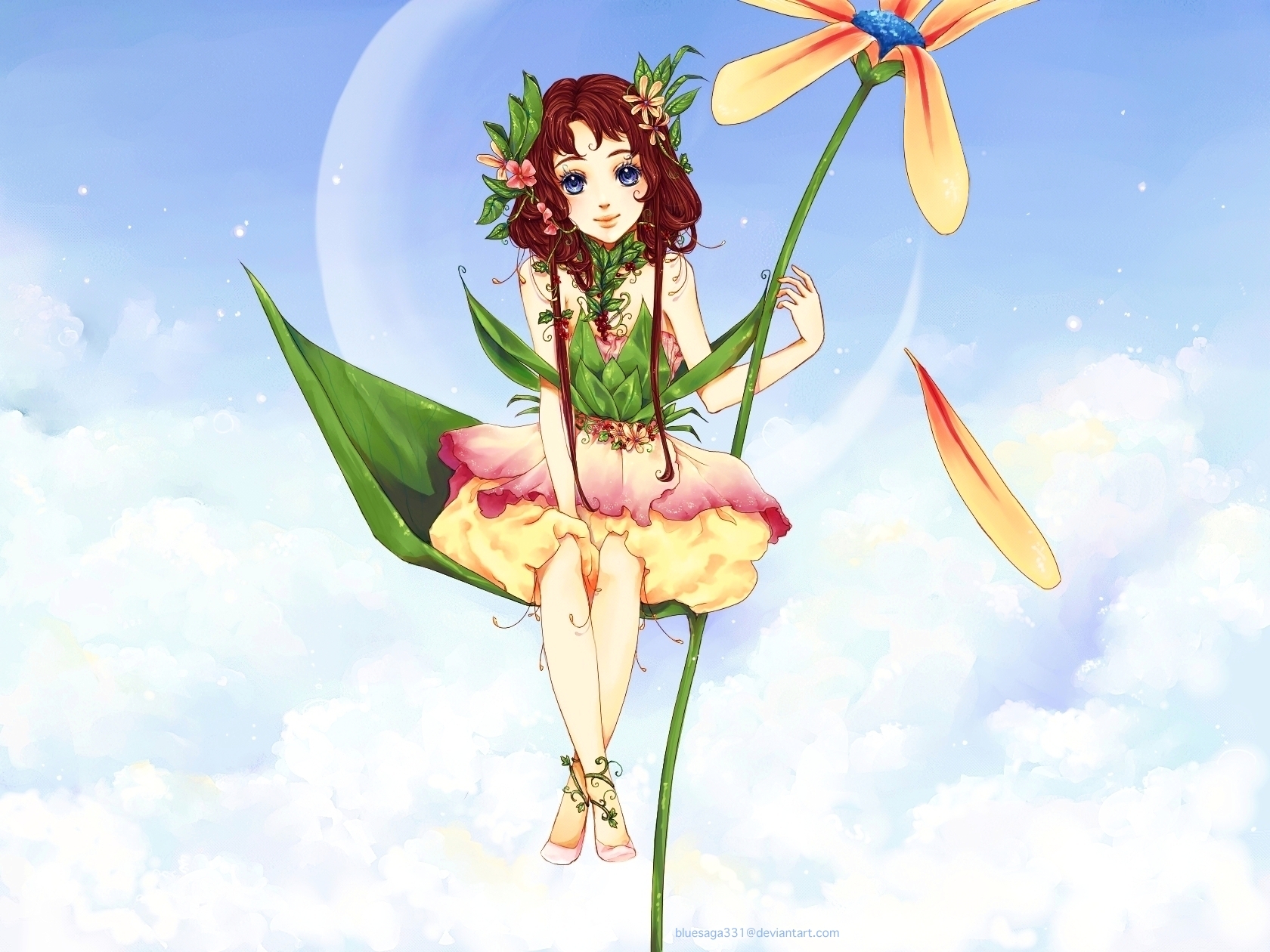 Autumn Fairy Desktop Wallpaper
