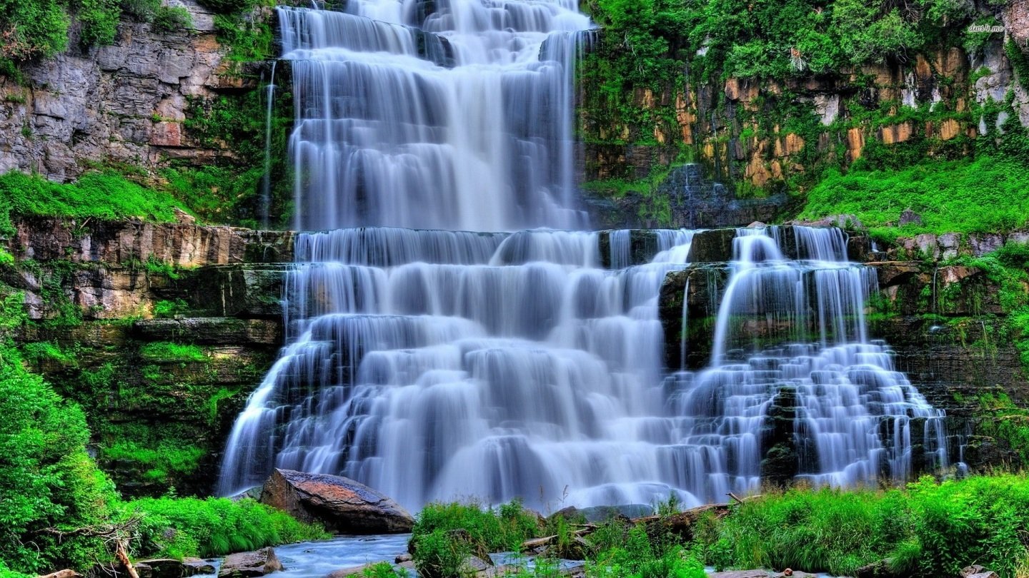 Waterfalls Slideshow Desktop Wallpaper - WallpaperSafari