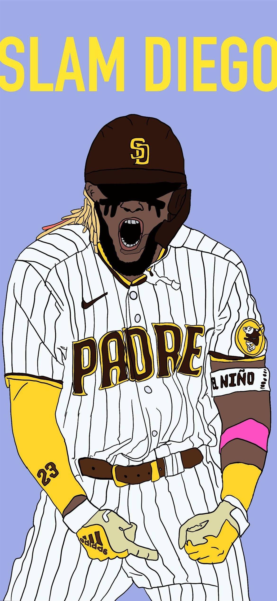 Download San Diego Padres Tatis Jr Art Wallpaper