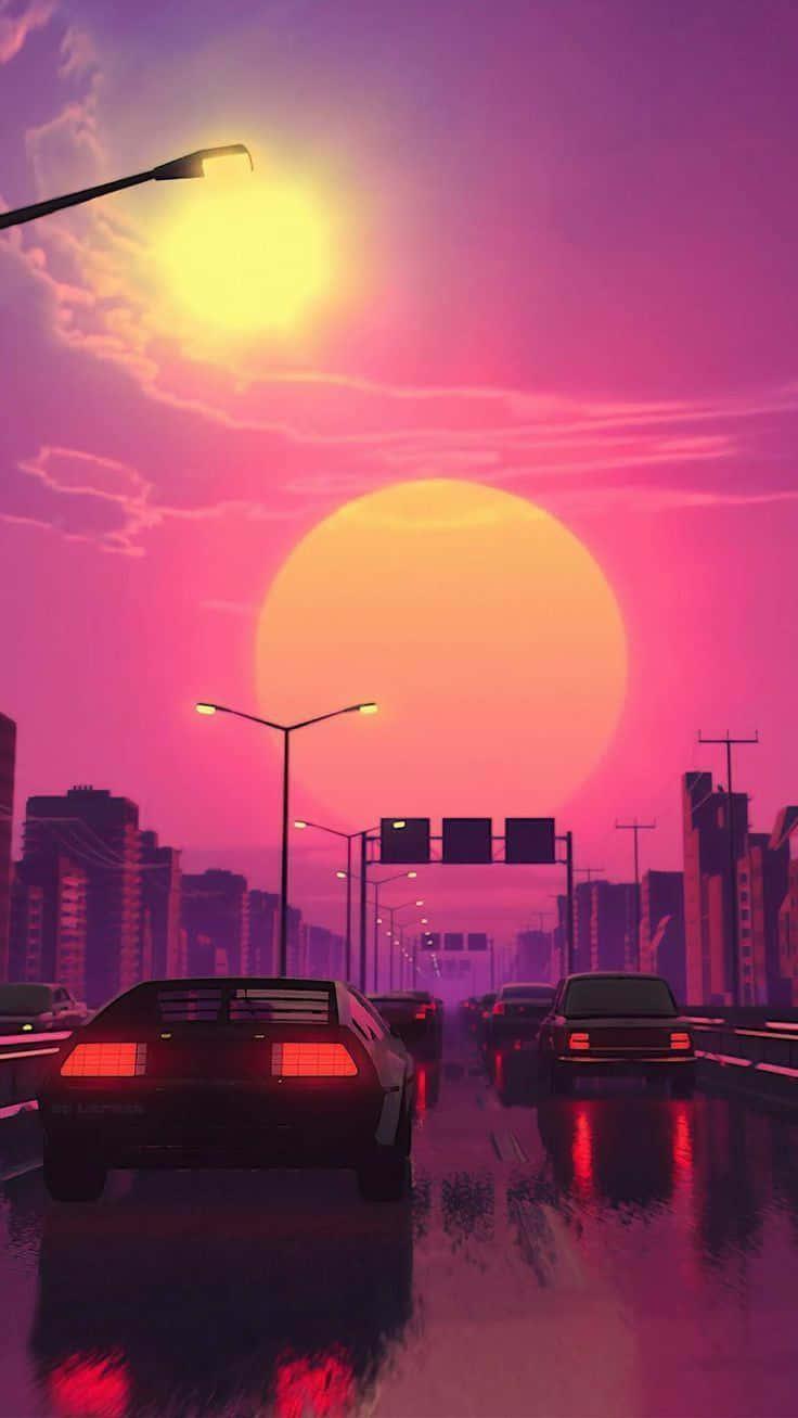 Download Japan Sunset For 80s Aesthetic Iphone Wallpaper