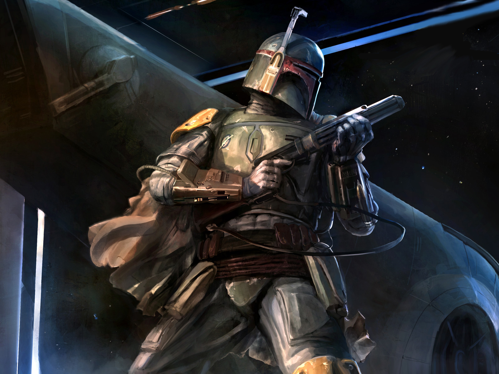 Onthewall Poster Boba Fett Star Wars 40x30 Cm, Stampa Artistica Su Carta 300g, Edizione Aperta, Consegnato In Tubo