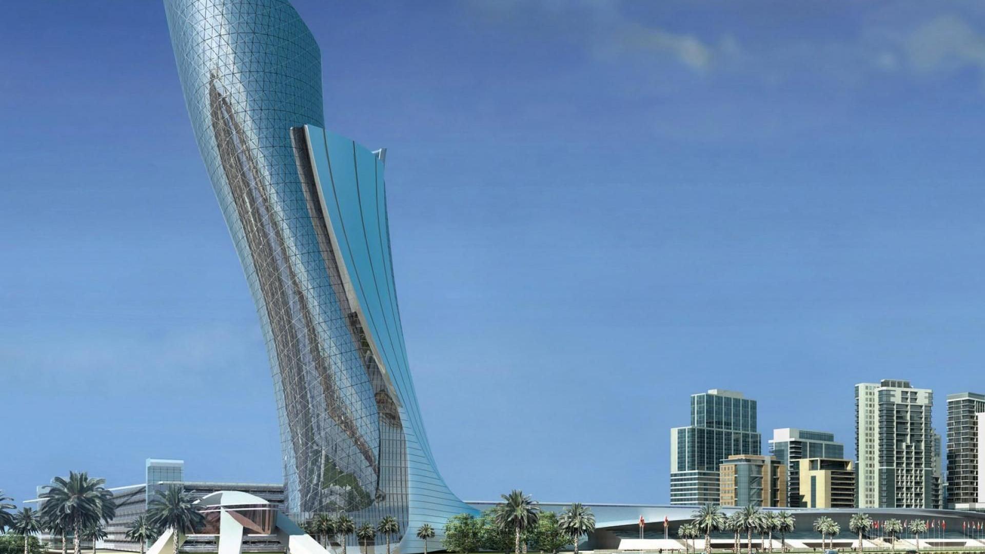 Modernos Rascacielos En Abu Dhabi Wallpaper