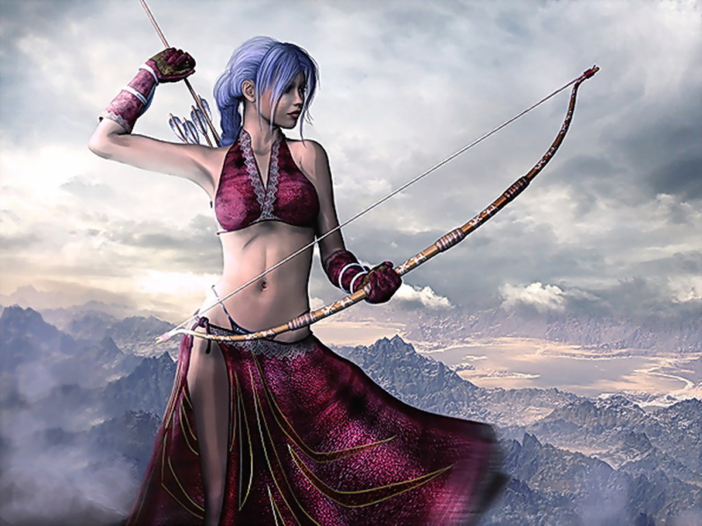 Warrior Girl Fantasy Wallpaper