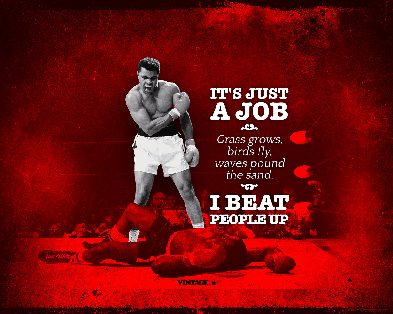 Muhammad Ali It S Just A Job Wallpaper Desktop HD
