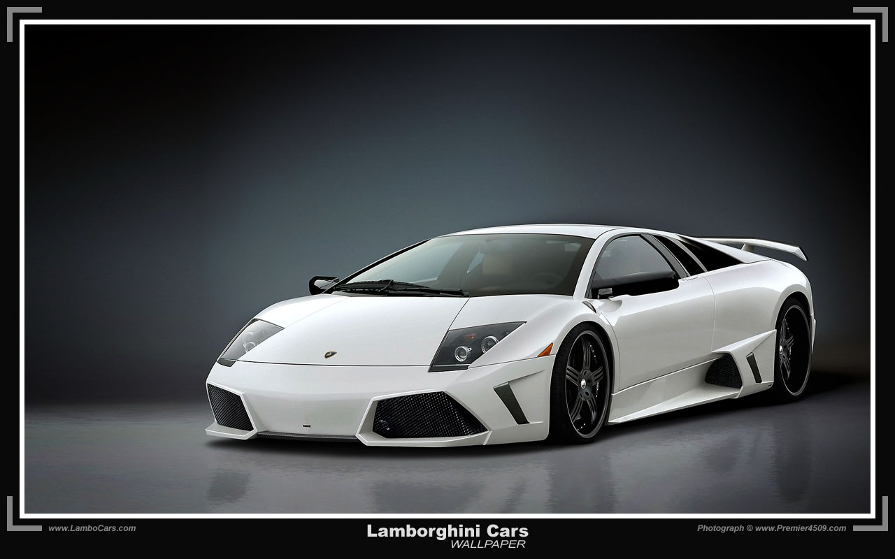 White Lamborghini Wallpaper