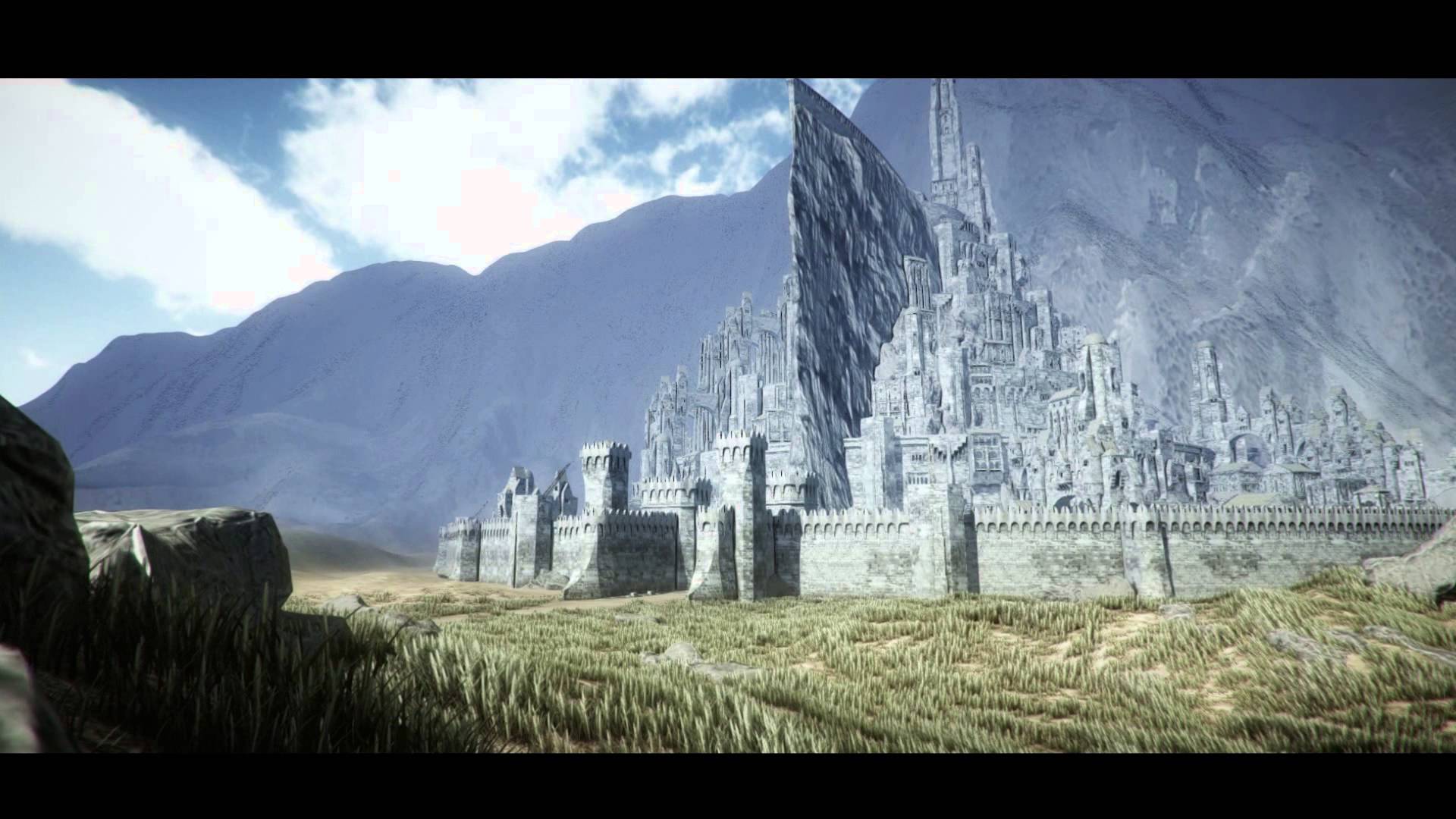 Minas Tirith White Castle On Unity3d