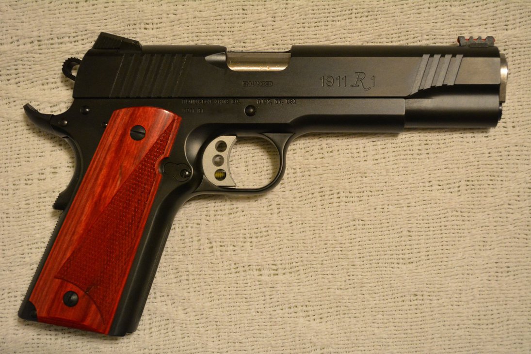 Remington R1 Enhanced With Custom Grips By Nicholas2004 On