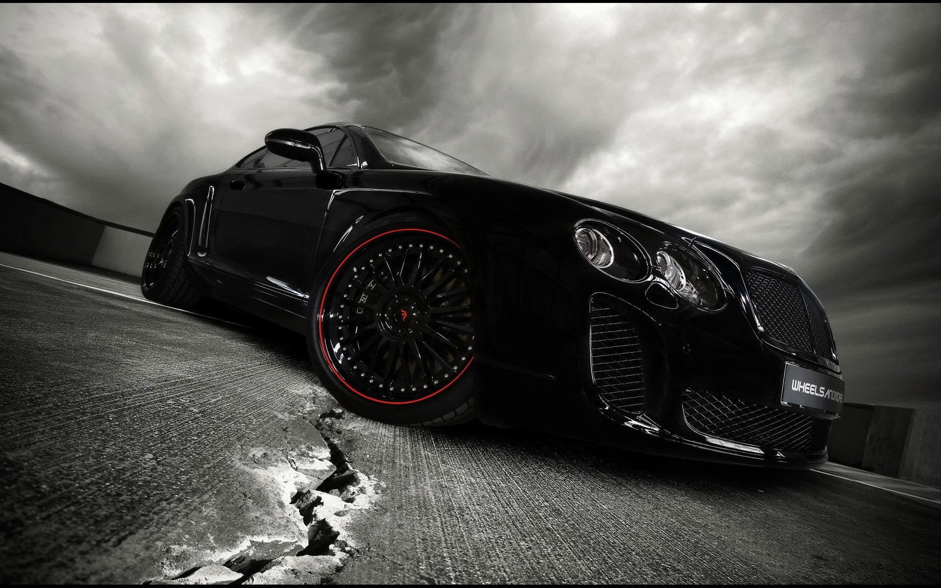 The Red And Black Bentley Wallpaper