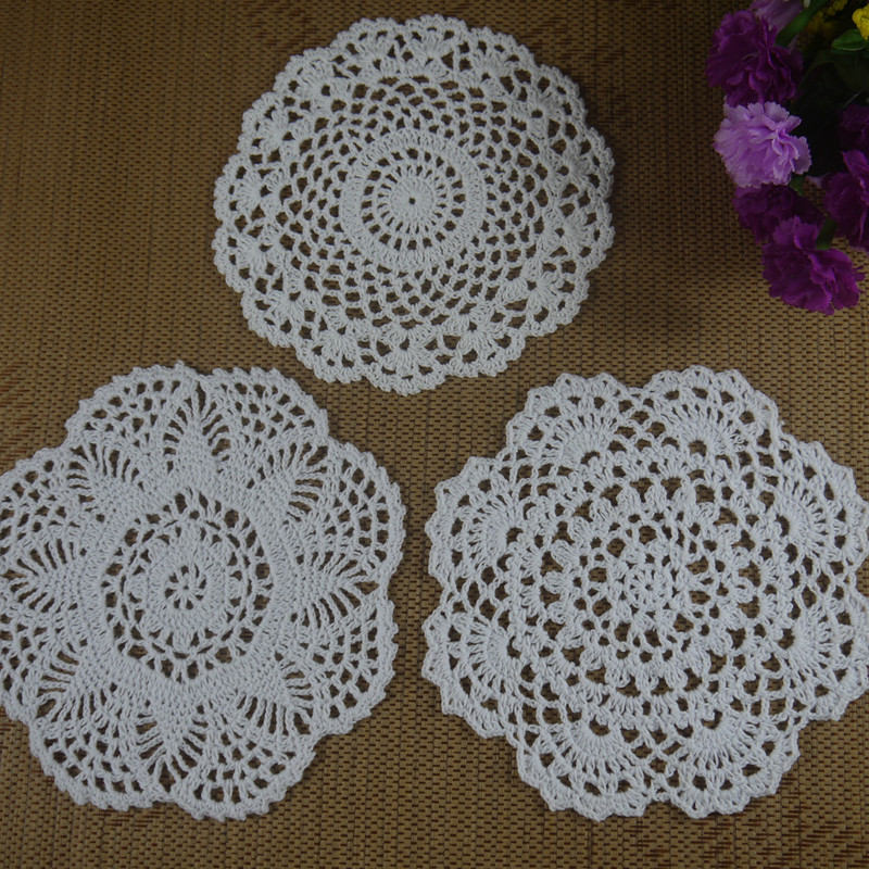 Handmade Crochet Doilies Patterns Round 20cm Wallpaper