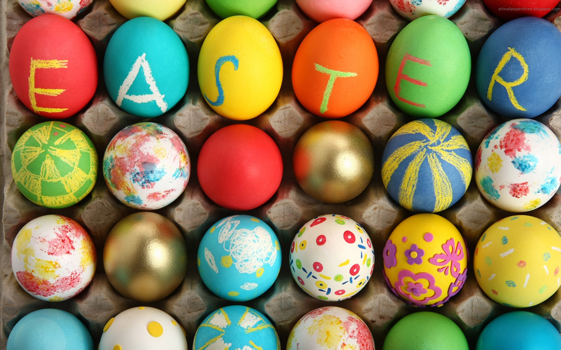 Easter Eggs HD Wallpaper