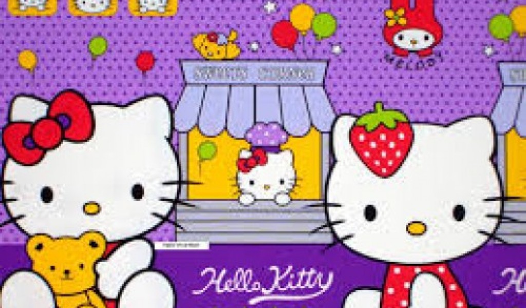 Gambar Wallpaper Hello Kitty Ungu Lucu Terbaru Dp