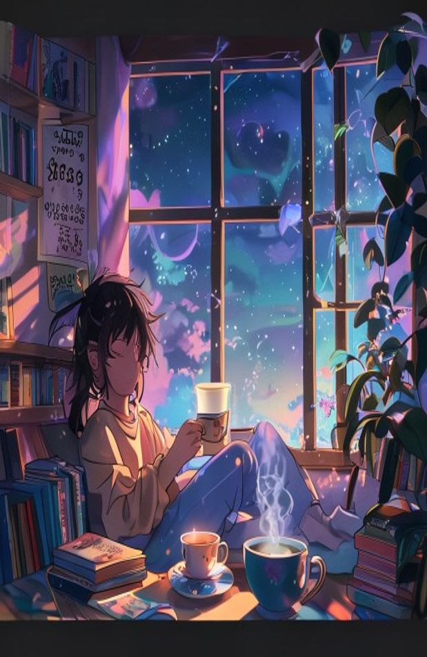 Lofi Anime Aesthetic iPad Wallpaper