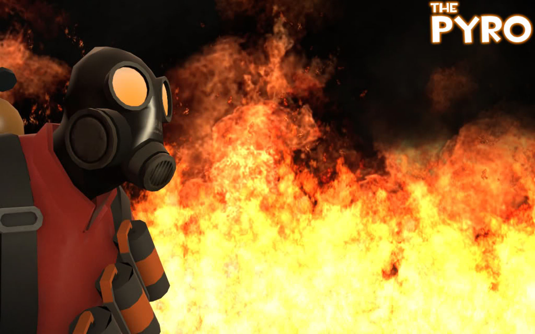Wallpaper Image Featuring Team Fortress Pyro Fire