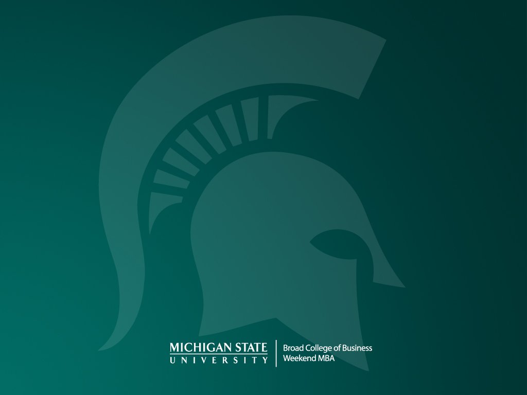  Spartan Spirit with a desktop background from the Broad Weekend MBA