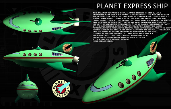 Wallpaper planet express ship futurama wallpapers space   download