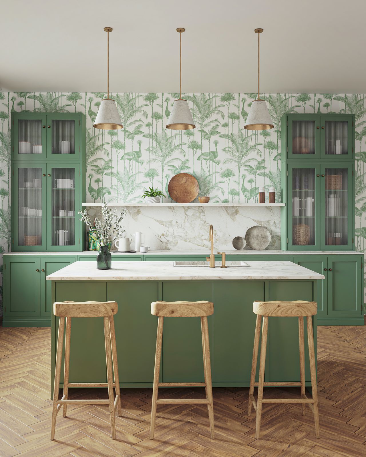 Country Kitchen Wallpaper