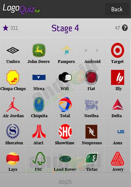 Stage 2  Logo Quiz Full Answers. App by Meeyo for Android