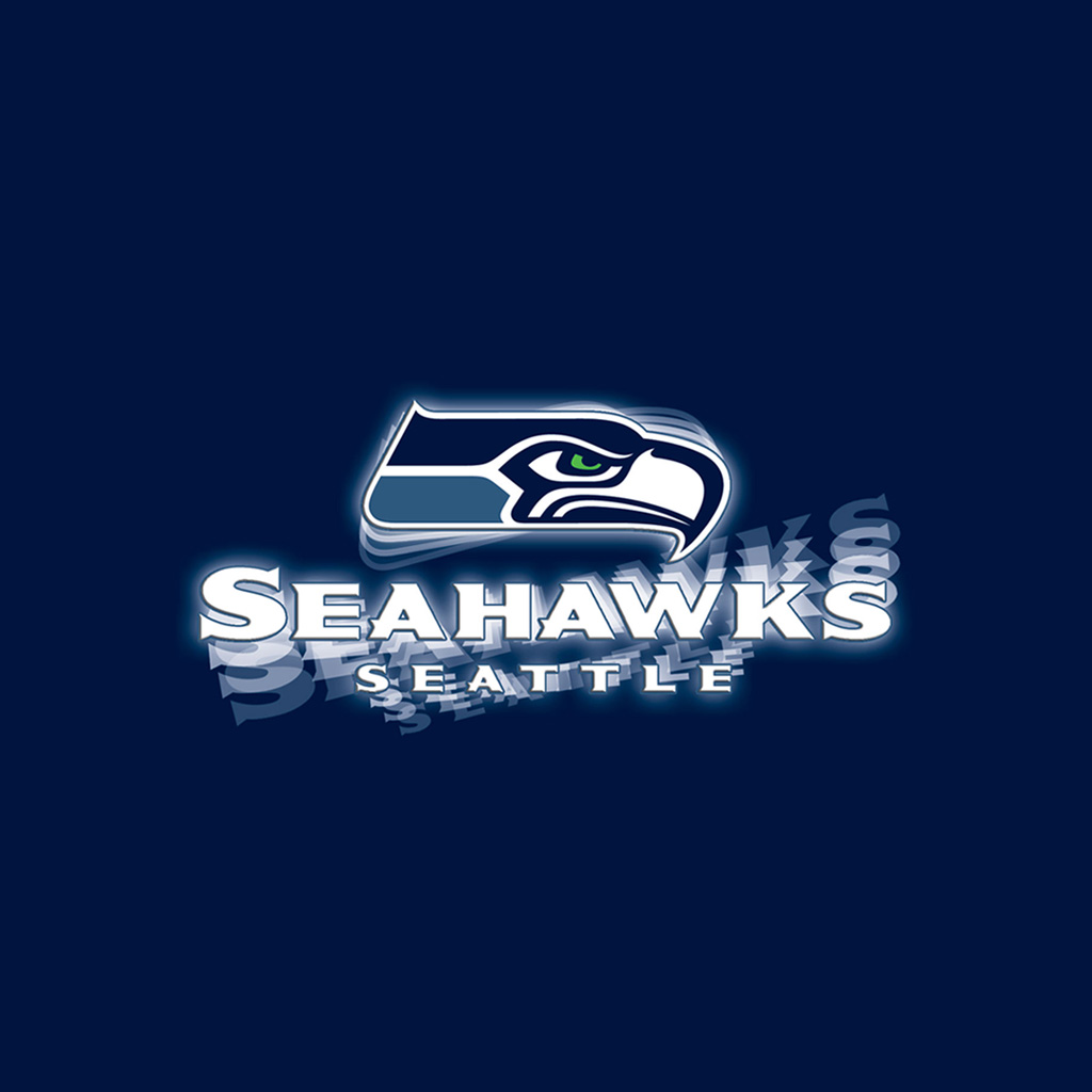 Seattle Seahawks Team Logo iPad Wallpaper Wobbly
