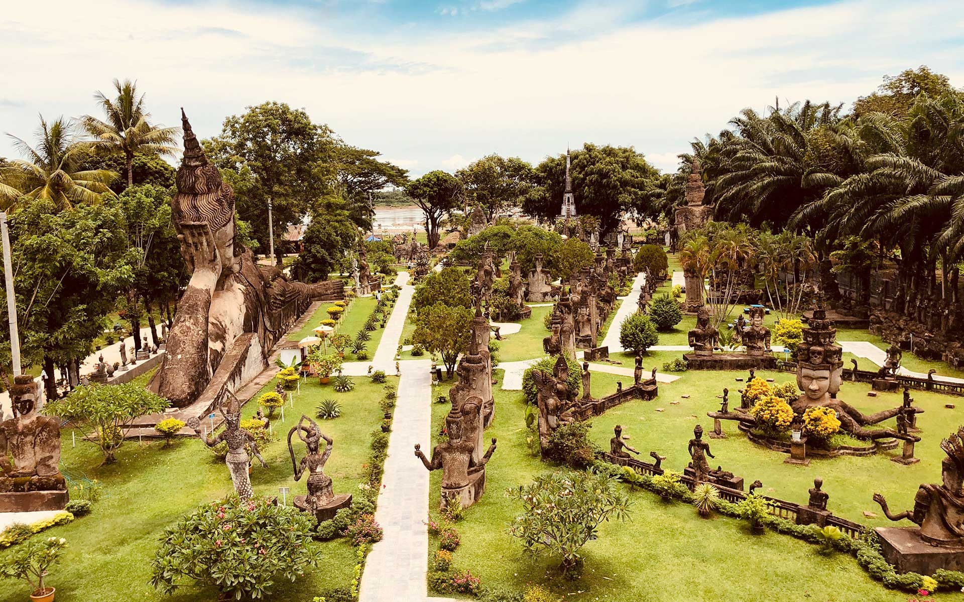 Desktop HD Vientiane Background Photo Wallpaper