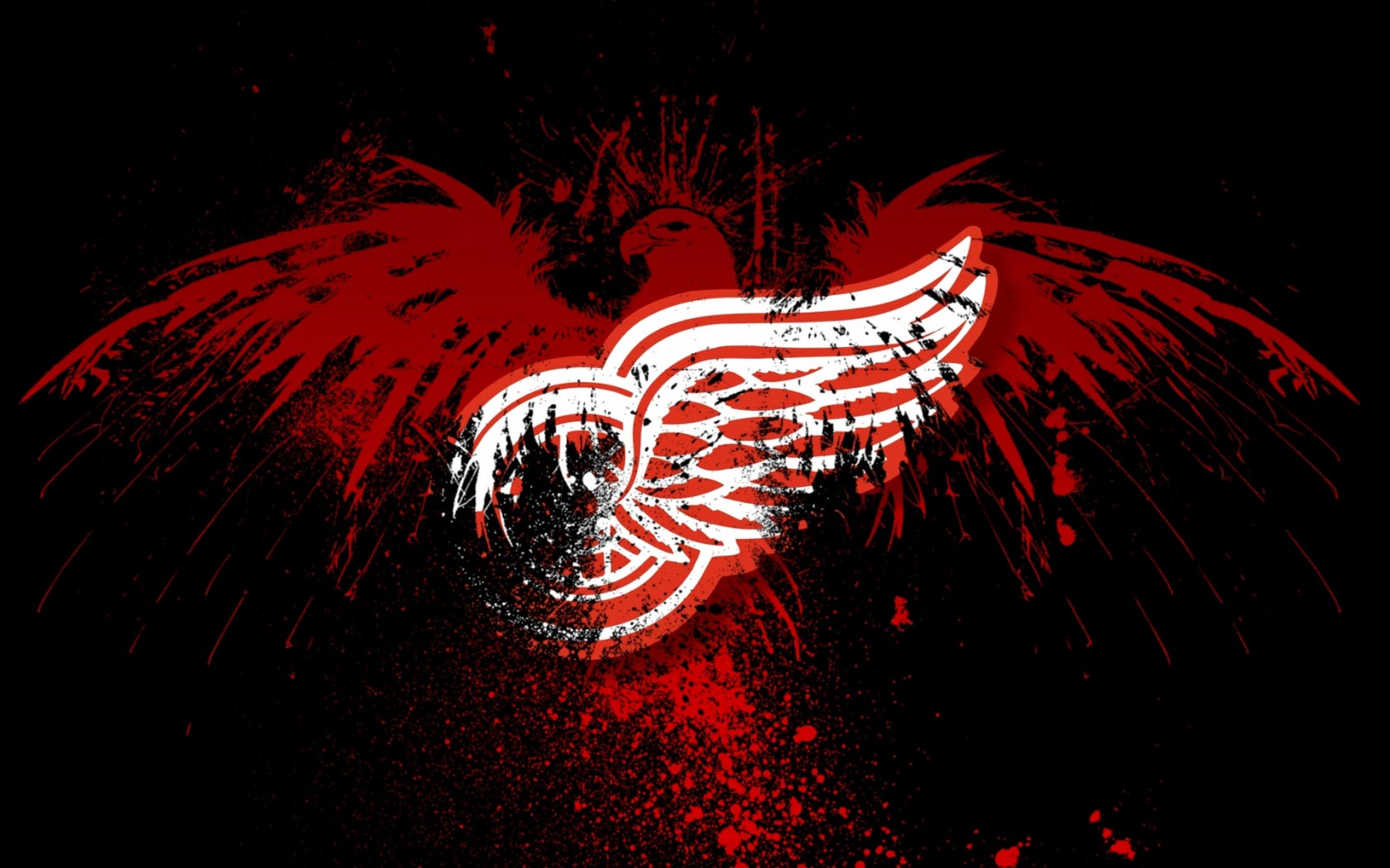 Red Wings Logo Wallpaper