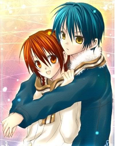 3d Anime Couples Hugging HD Wallpaper
