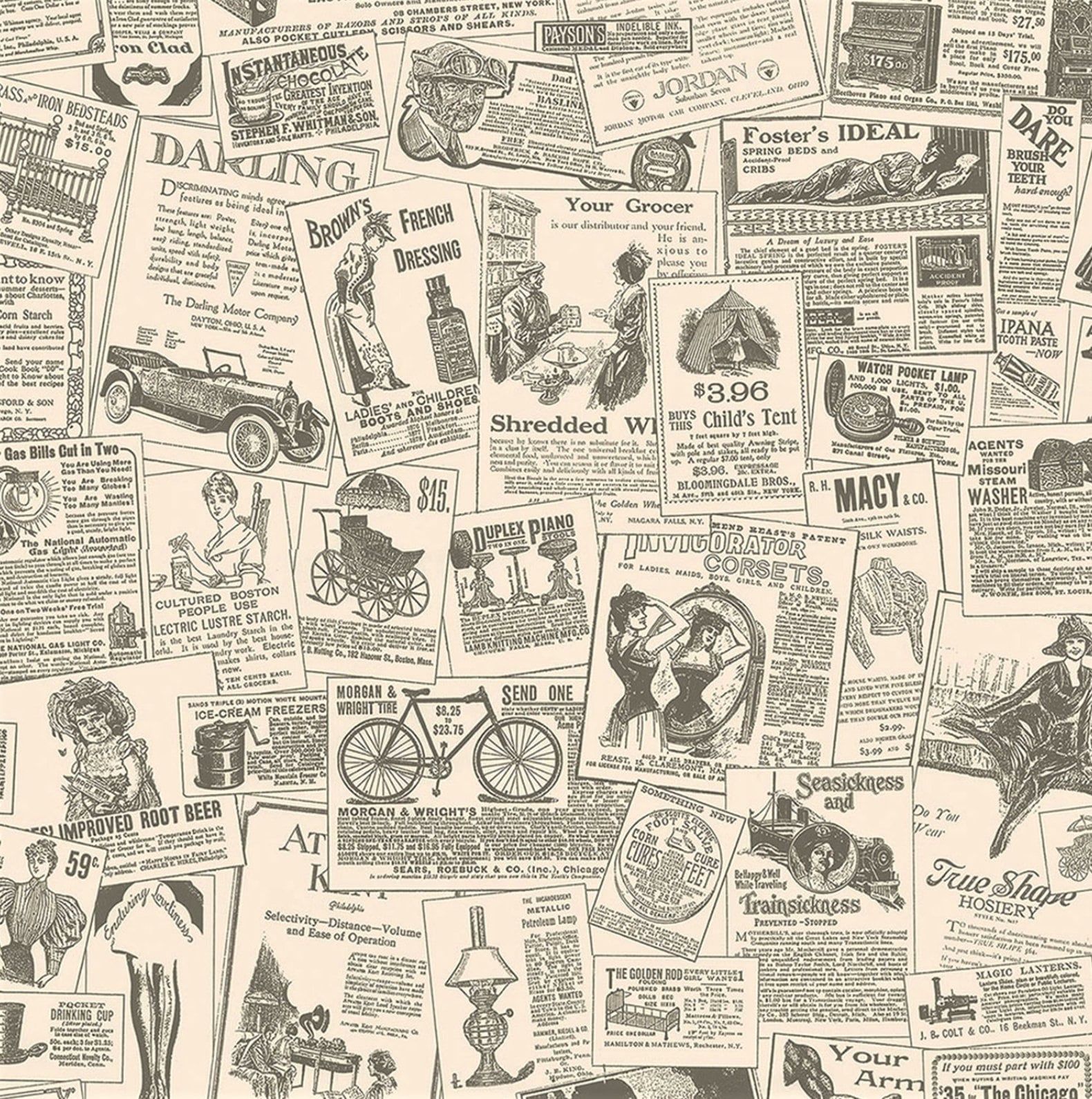 Vintage Newspaper Wallpaper