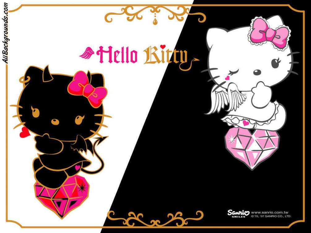 Hello Devil Kitty Background Myspace