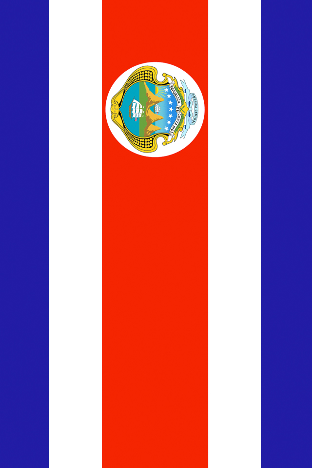 Costa Rica Flag iPhone Wallpaper HD