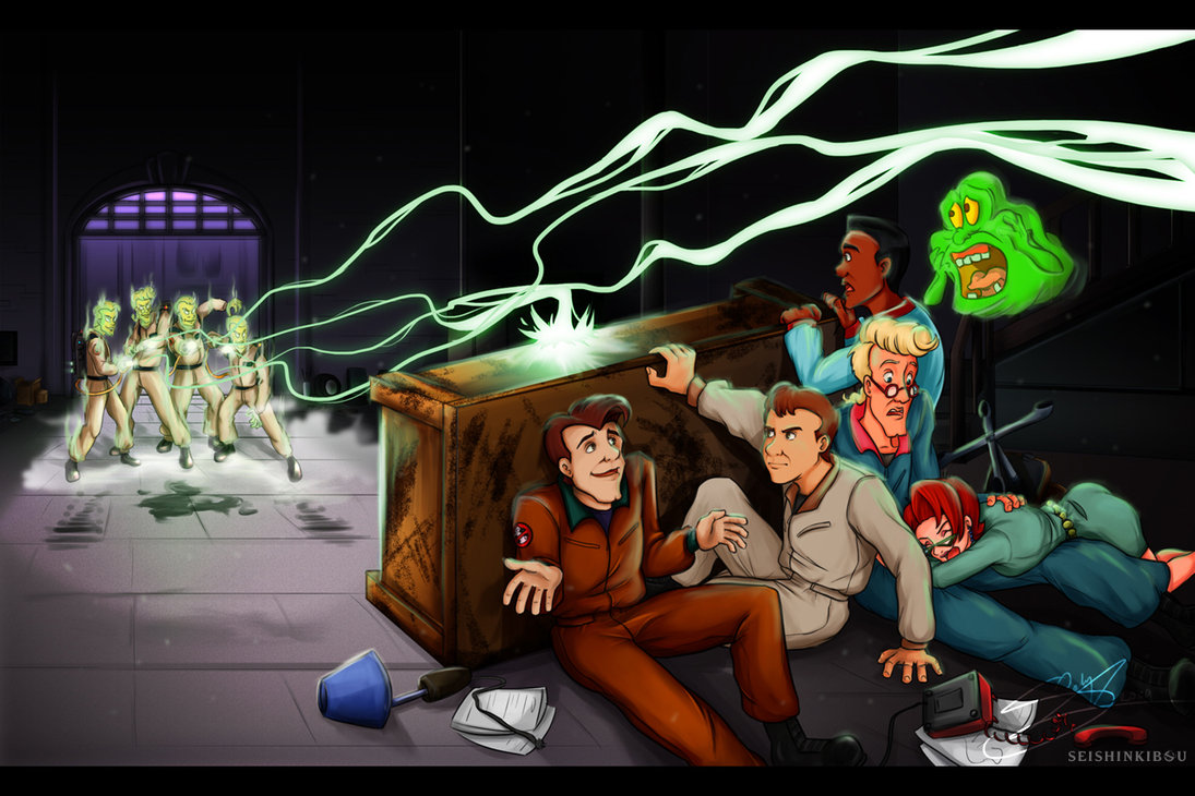 Real Ghostbusters Face Off By Seishinkibou