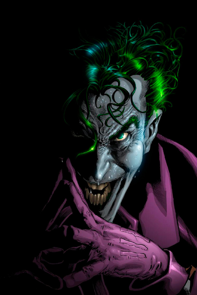 The Joker Drawns Cartoons Wallpaper For iPhone