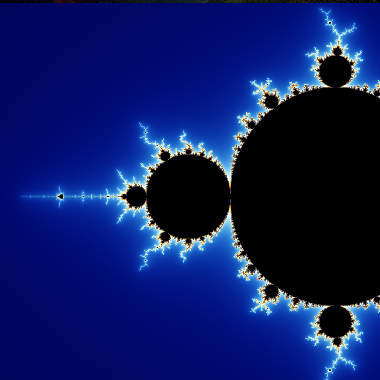 Blue Fractal Background Azul Bb10 Z10 Q5 Q10 Wallpaper