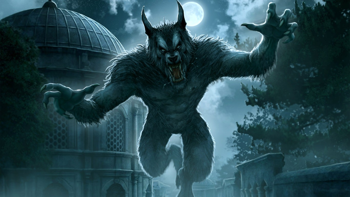 Fantasy Art Wallpaper 1366x768 Fantasy Art Werewolf