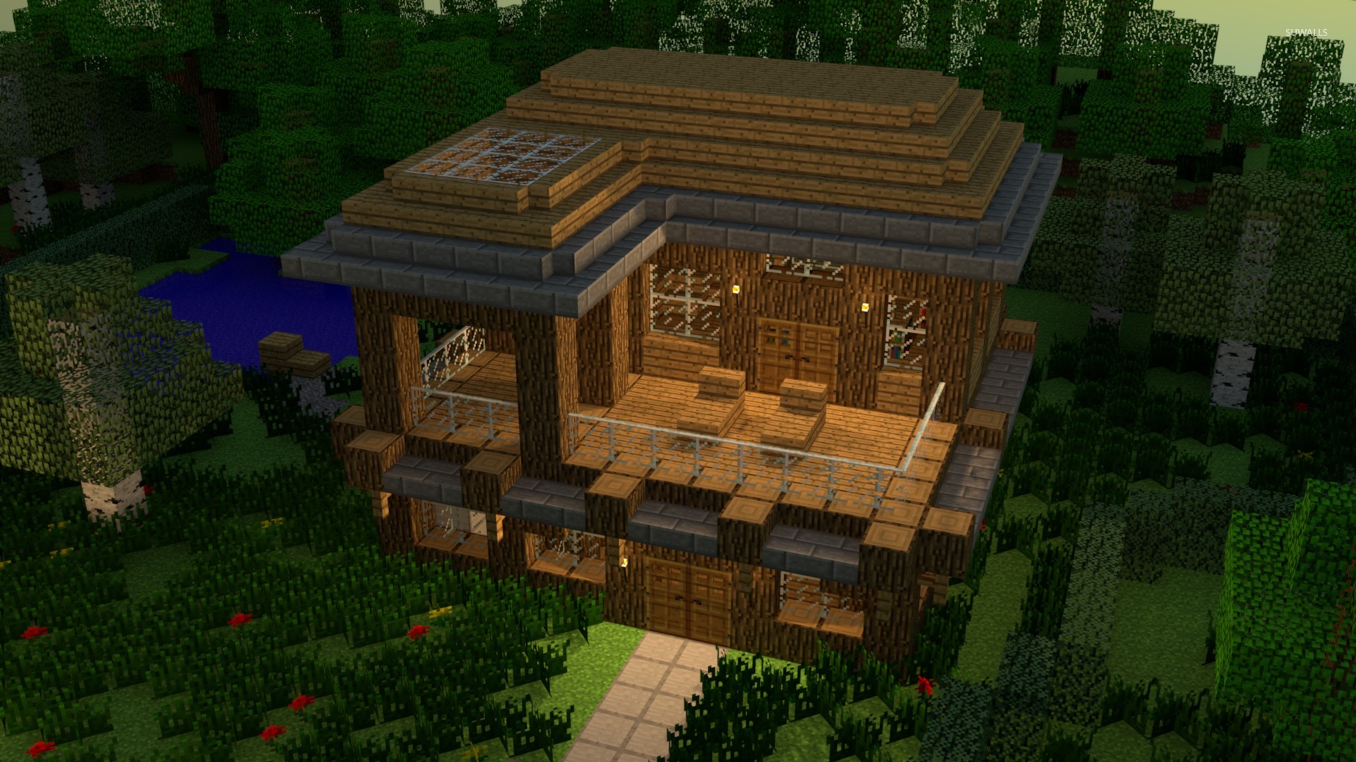House In Minecraft Wallpaper Game