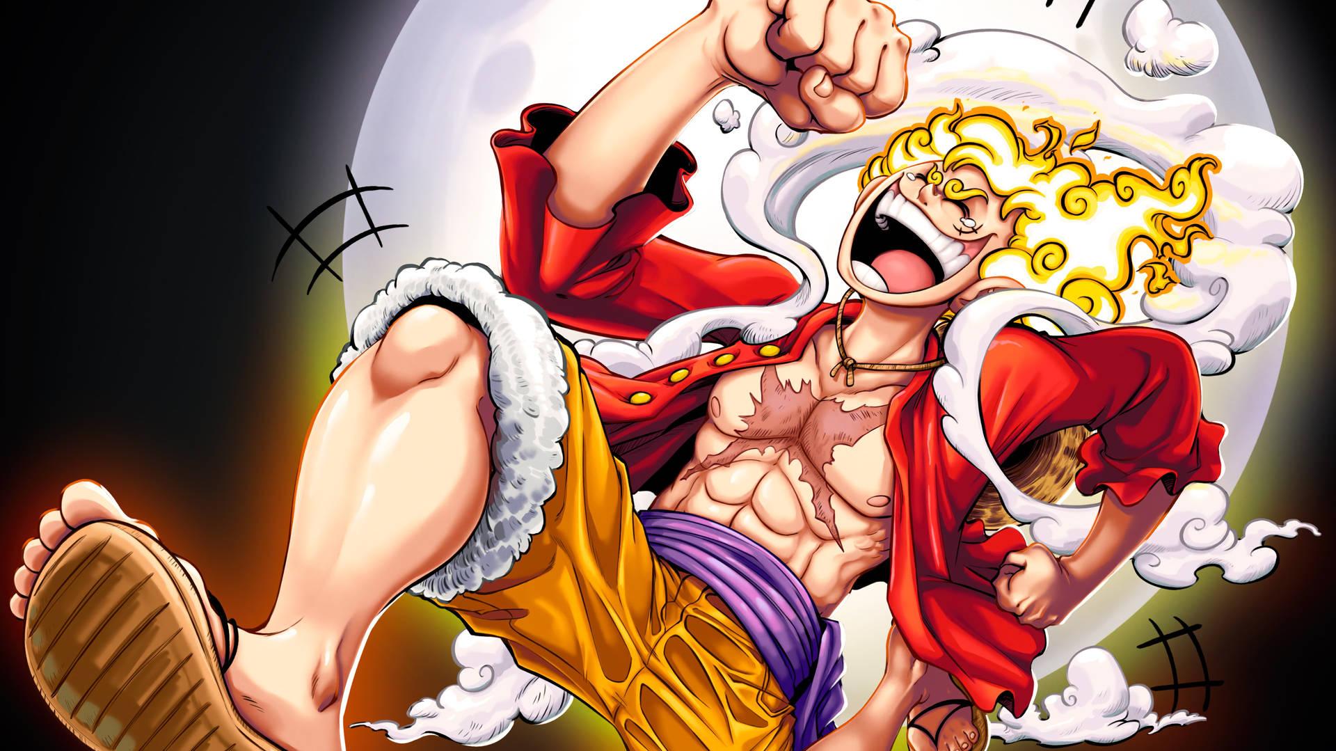 Happy Sun God Nika Luffy Wallpaper