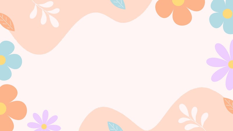 Colorful Pastel Flower Illustration Desktop Wallpaper Dlqc G8fnfk