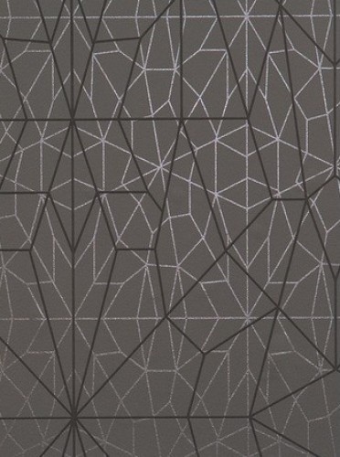 Dark Gray Linear Structure Wallpaper Roll Contemporary