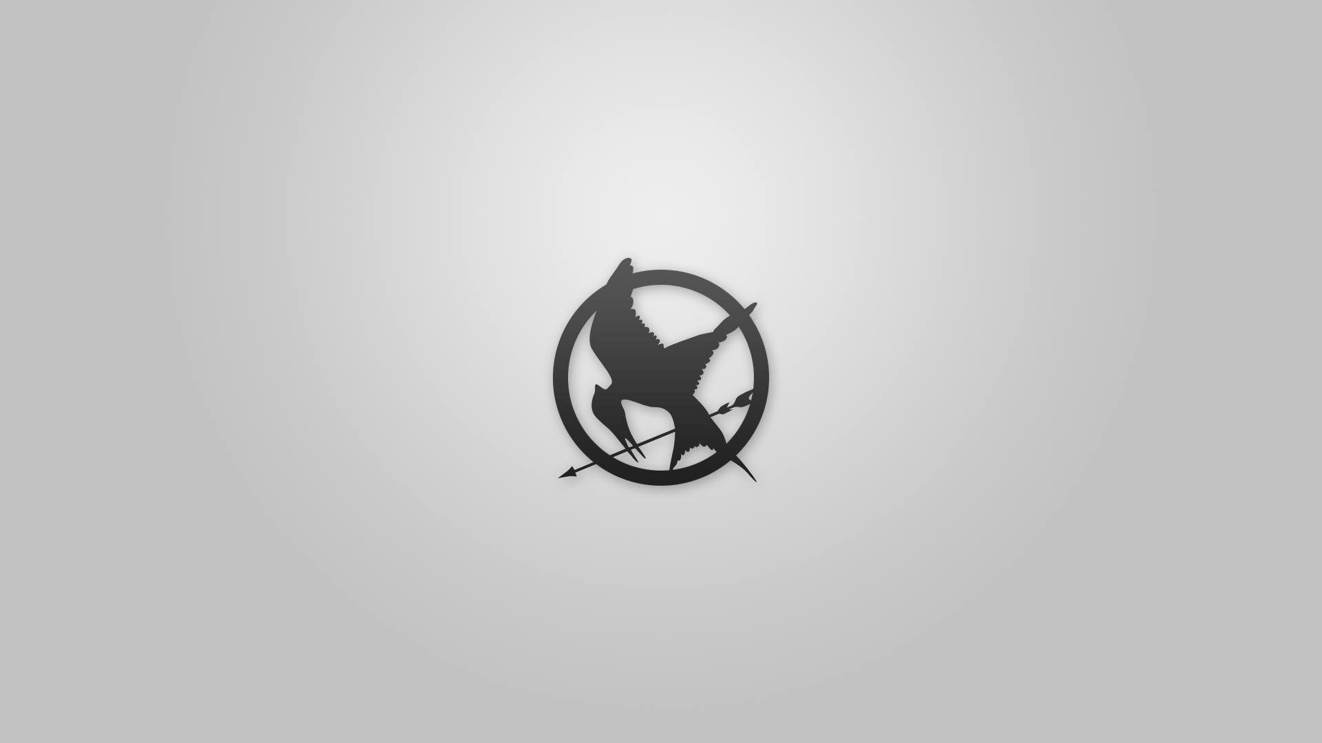  Wallpaper 1920x1080 Minimalistic Gray Pin The Hunger Games