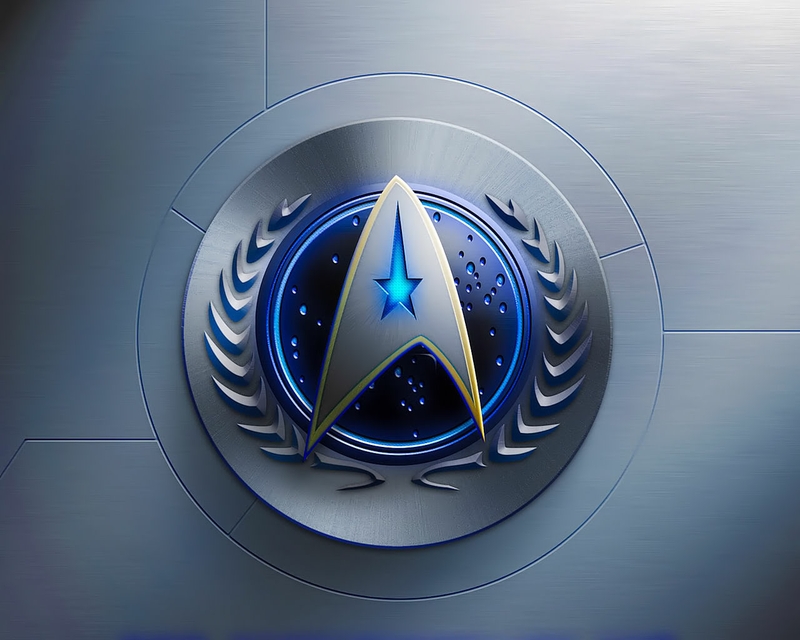 Trek United Federation Of Plas Star Logos Wallpaper