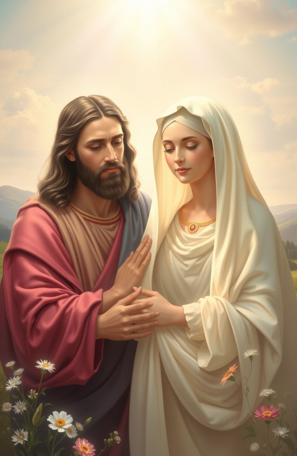 🔥 Free Download Jesus Christ Mother Mary Wallpaper by @henryw ...
