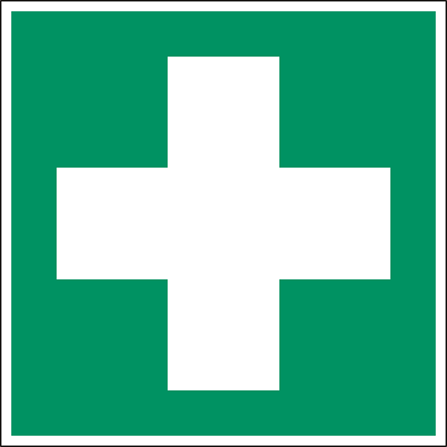 Medical Care First Aid Help Green Sign Symbol