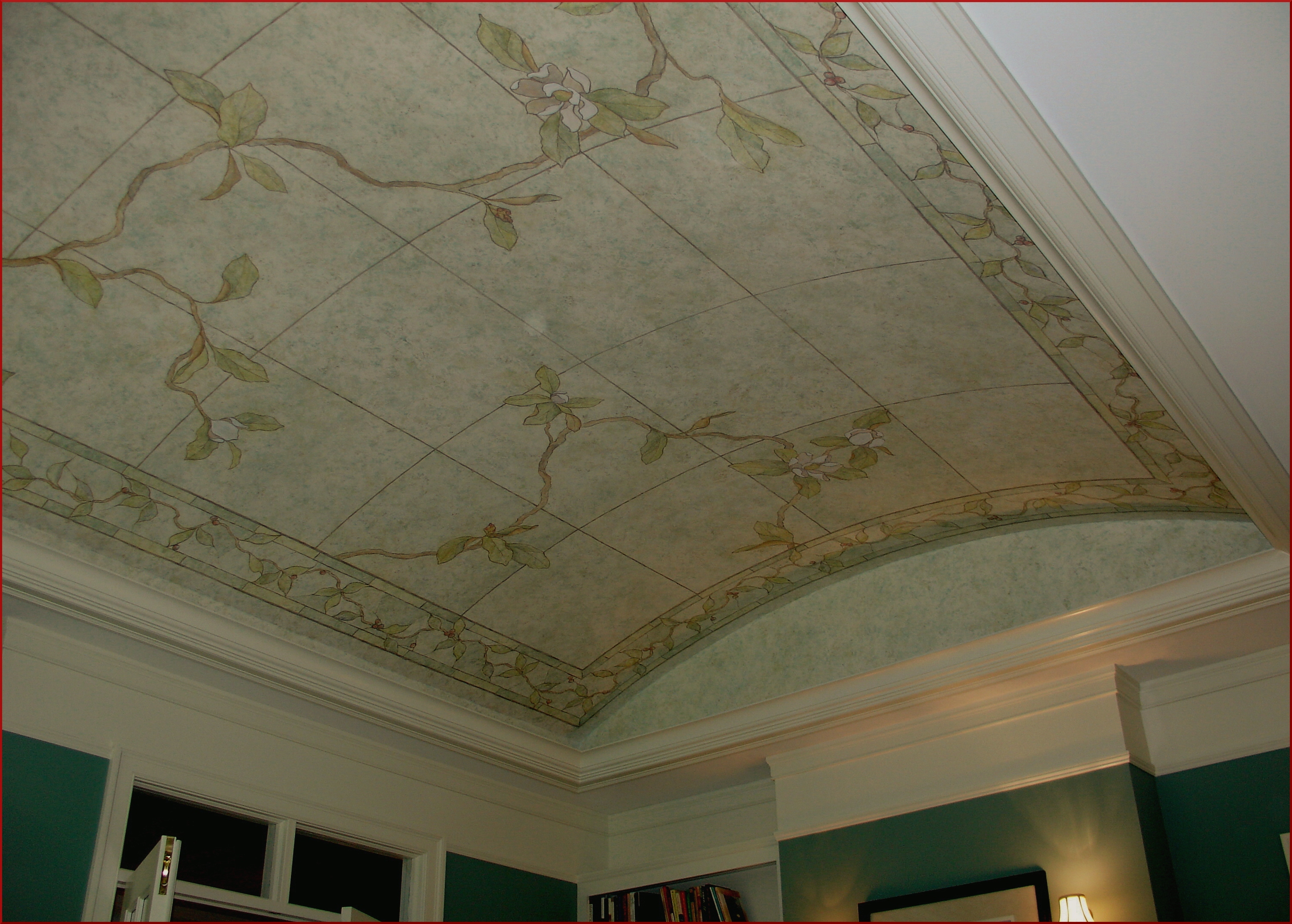 Ceiling Mural Wallpaper Stain Glass Wb