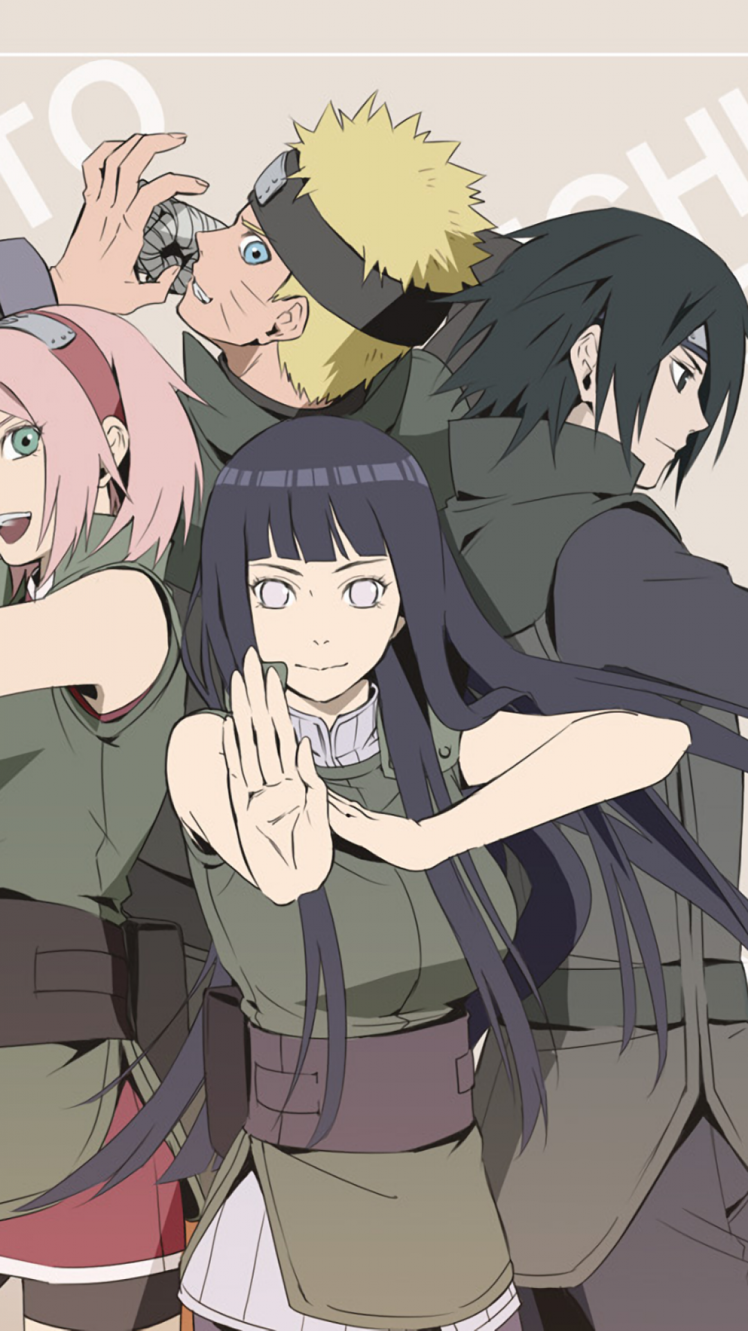 Download 1080x1920 Naruto Team 7 Sakura Sasuke Hinata