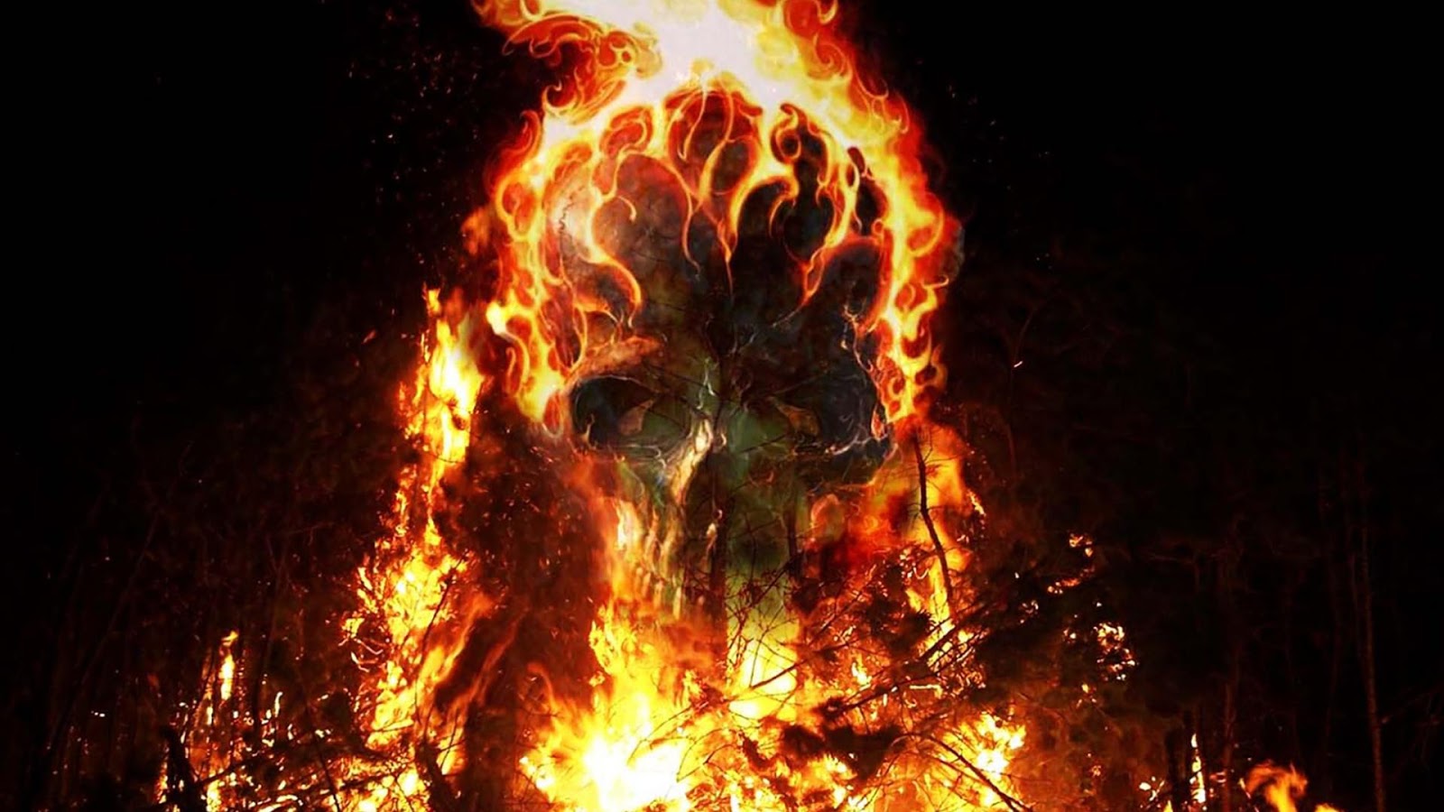 Fire Skulls Live Wallpaper That Brings The Scariest Background